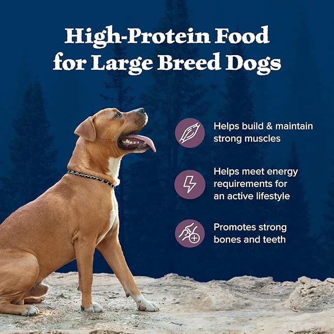 Blue Buffalo Wilderness Rocky Mountain Recipe High-Protein Large Breed Adult Dry Dog Food, Made in The USA with Natural In...