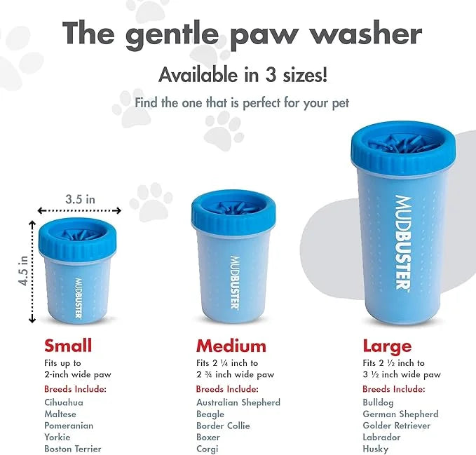 Dexas Small Dog Paw Cleaner, Pro Blue, Paw Washer for Dogs, Premium Quality Pet Supplies and Dog Accessories - Product Image