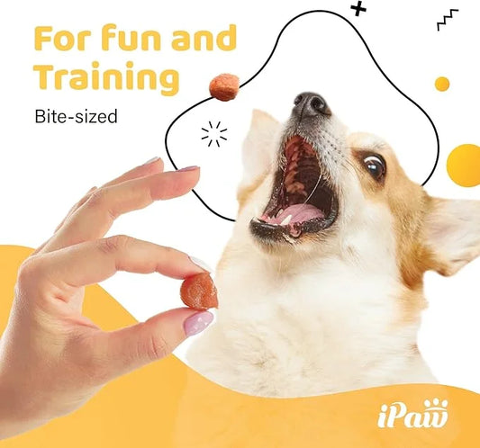 Dog Treats for Puppy Training, All Natural Human Grade Dog Treat, Hypoallergenic, Easy to Digest (Chicken Tots), 2 Packs -...