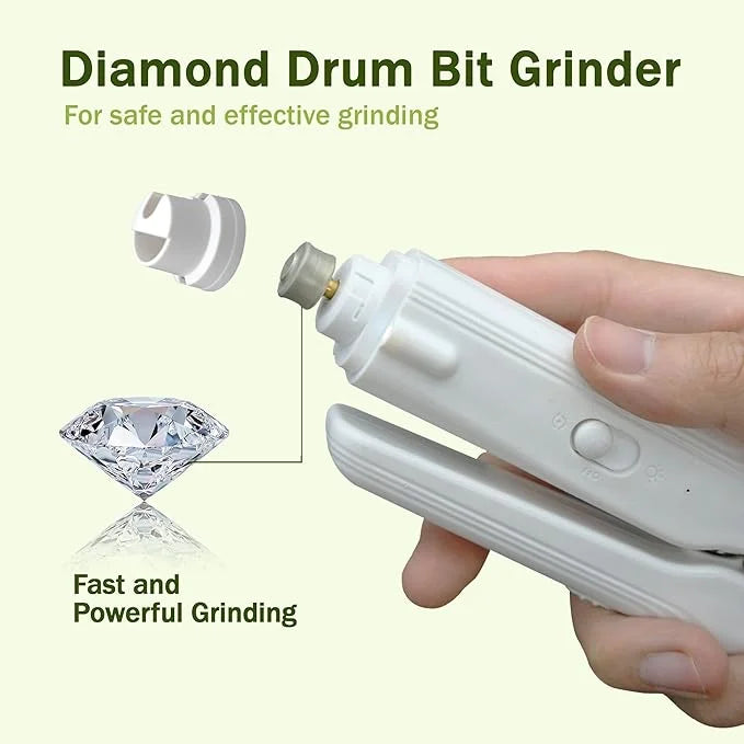 2-in-1 Dog Nail Grinder & Dog Nail Clippers Trimmers for Large Medium Small Dogs Cats Pets Claw Trimmer with LED Lights (G...