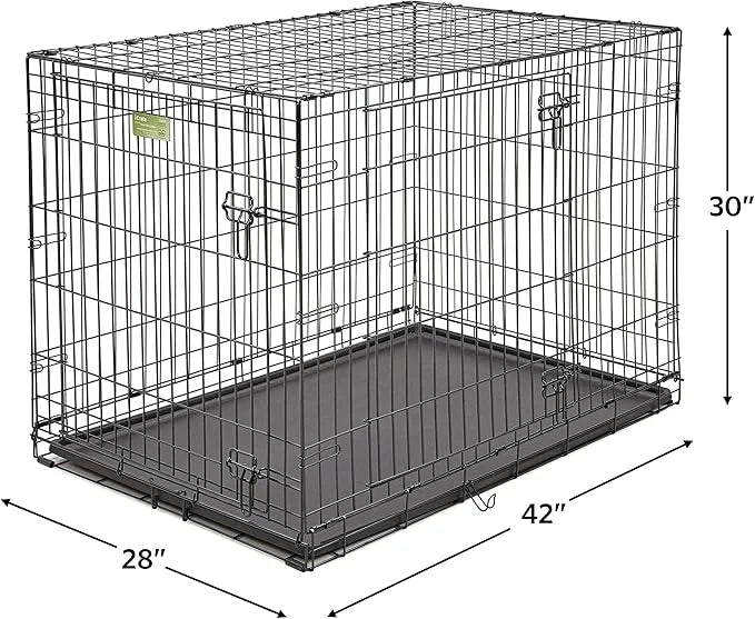MidWest Homes for Pets iCrate Dog Crate Starter Kit 42-Inch Dog Crate Kit Ideal for Large Dog Breeds (Weighing 71-90 Pound...