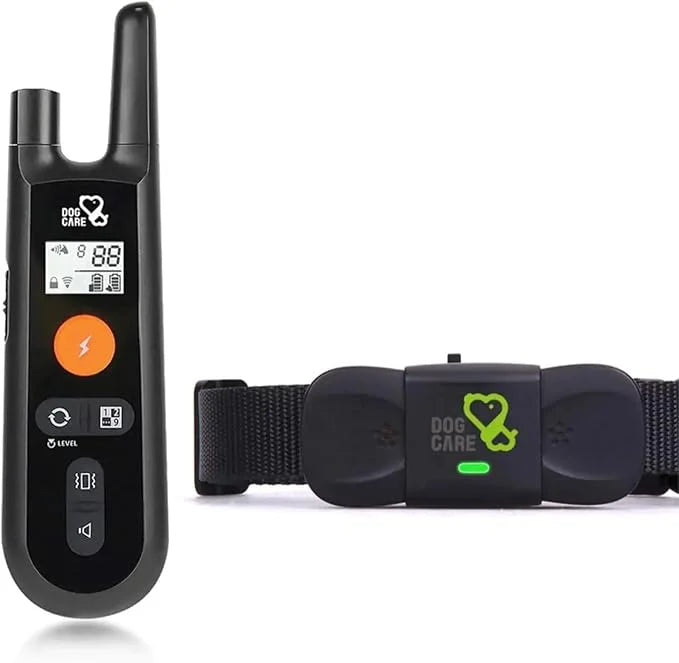 DOG CARE Dog Training Collar with Remote - Dog Shock Collar for All Dogs with 1800FT Remote, Rechargeable Dog Bark Collar ...
