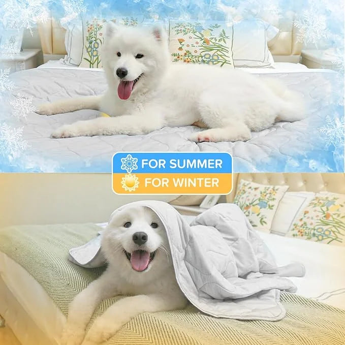 Rywell Cooling Mat 60 * 80IN, Cooling Comforter for Home Use Q-Max>0.5, Cooling&Soft Surfaces for All Seasons,Protect Furn...
