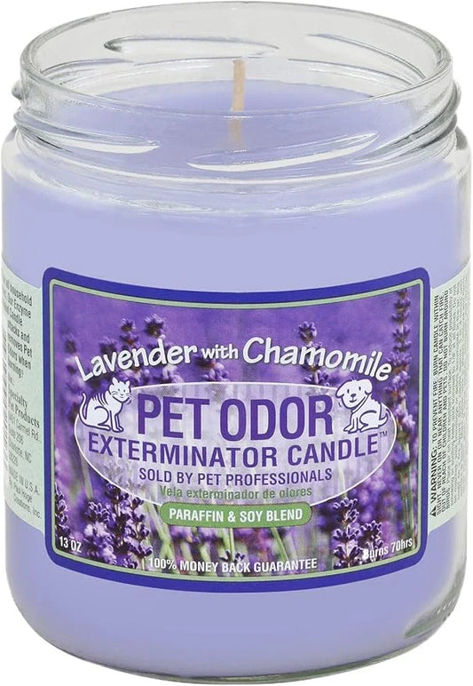0 Pet Odor Exterminator Candle Lavender with Chamomile - Product Image