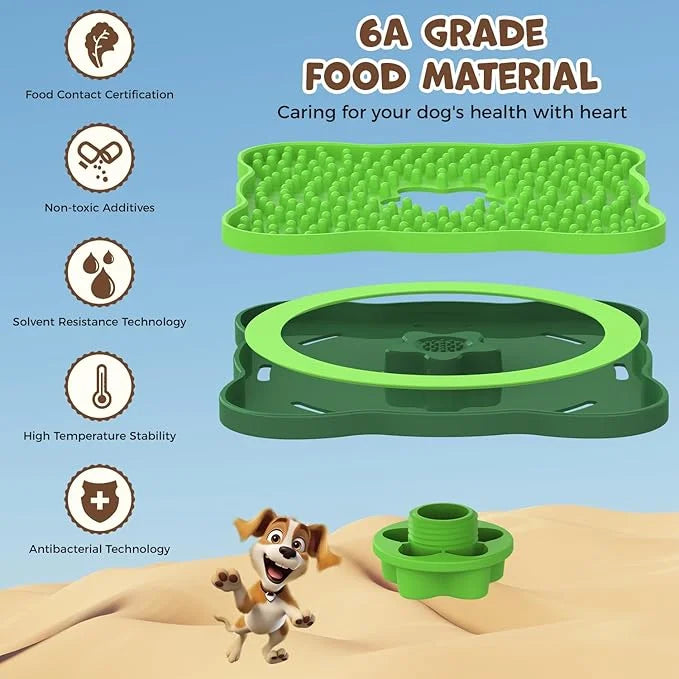 HOPET New Licking Mat for Dogs Crate, Interactive Large 7.1" Size Lick Mats for Boredom Relief & Anxiety Reduction, Soft &...