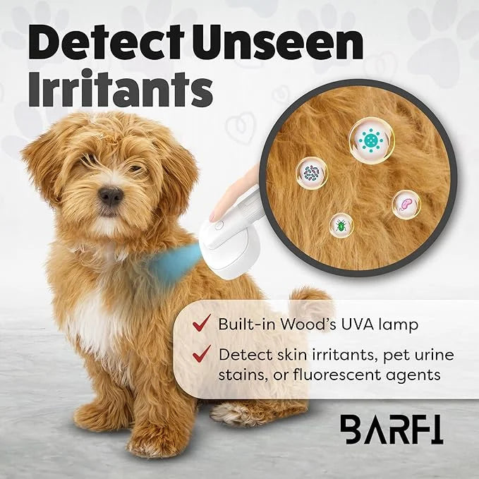 BARFI Pet Brush - Self-Cleaning Pet, Cat, Dog Shedding Brush - Multi-Functional Grooming Tool with Negative Ion Technology...