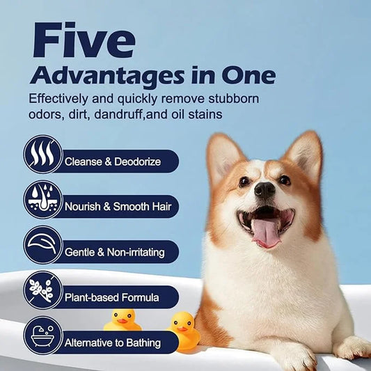 Pet Glove Wipes for Dogs, Dog Cleaning Gloves with Coconut Scented, Dual-Sided Pet Gloves Grooming for Cats with Wipes, Do...