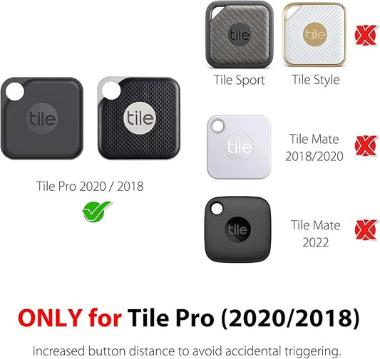 Silicone Tile Dog Collar Holder for Tile Pro 2020 & 2018, 2 Pack Tile Case Protective Cover for Pet Dog Cat (Black/Mint Gr...