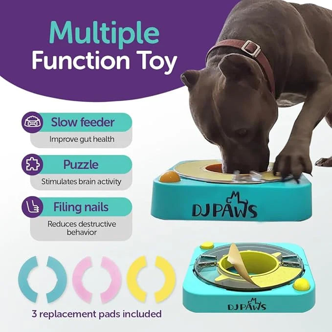 3 in 1 - Dog Scratch Toy for Nails, Adjustable Slow Feeder and IQ stimulating Toy. - Product Image