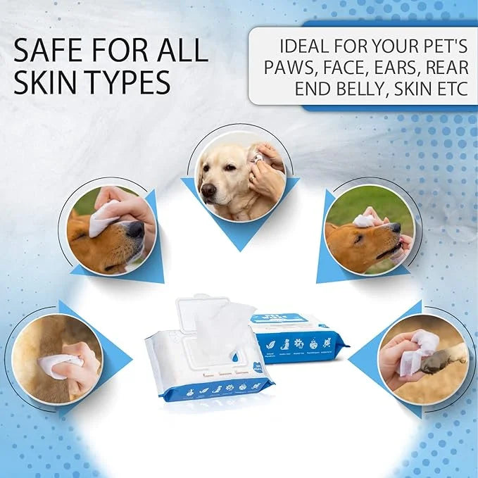 Dog Wipes for Dogs Cats, 600 Count All Purpose Cleaning Pet Wipes, Dog Ear Wipes, Quick Easy Grooming for Bums, Body, Paws...