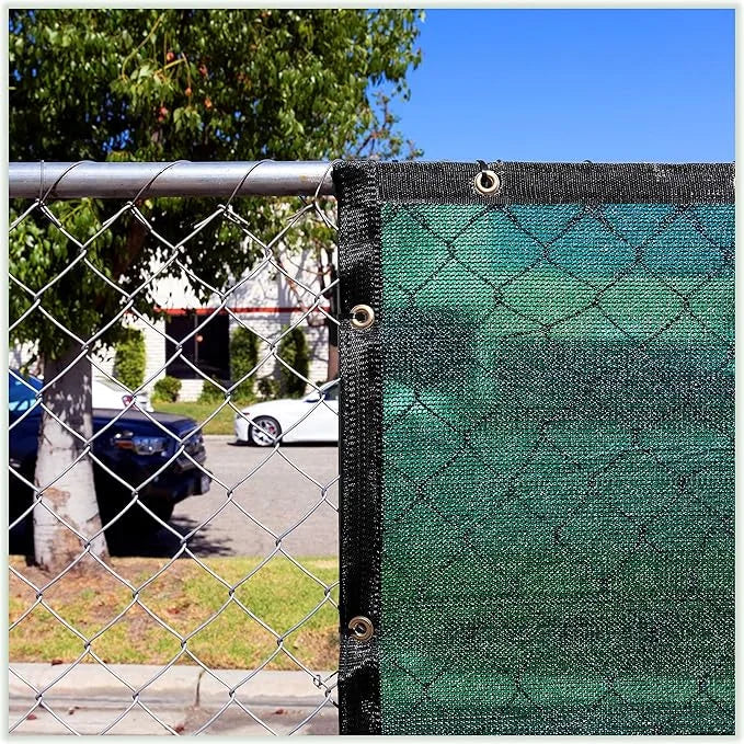 ColourTree 9' x 29' Green Custom Size Shade Cloth with Grommets - 90% Sunblock, Durable Mesh Fabric Tarp for Dog Kennel Co...