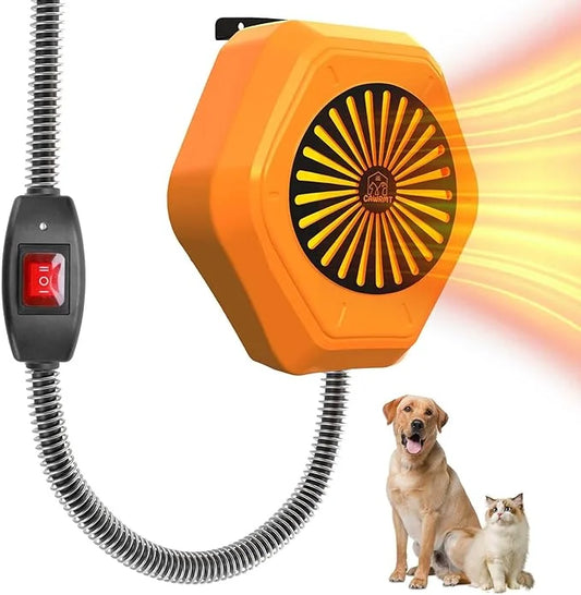Neighborhood Dog House Heater 50W, Three Gears Adjustable Temperature, Wall Mount, Anti Chew Cord, Waterproof Control, Ove...