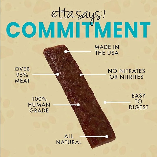etta says! Meat Treats for Dogs – Turkey & Bacon – Made in The USA, Human Grade, No Added Hormones, No Nitrates or Nitrite...