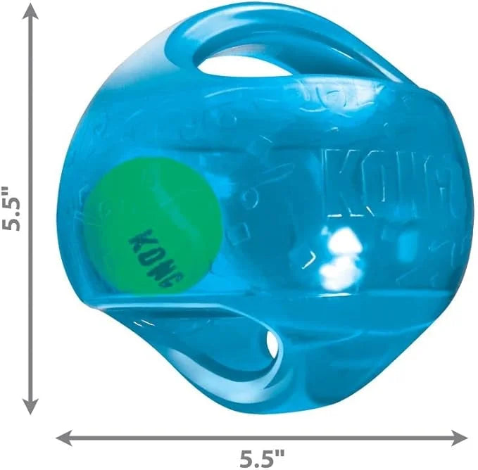 KONG Jumbler Ball - Interactive Dog Toy for Dog & Puppy Playtime - Fetch Toy with Tennis Ball - Dog Supplies for Engaging ...