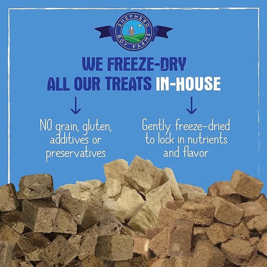 Freeze Dried Dog and Cat Treats, Lamb Heart, All Natural Single Ingredient Freeze-Dried Dog Treat & Dog Snacks, Made in US...