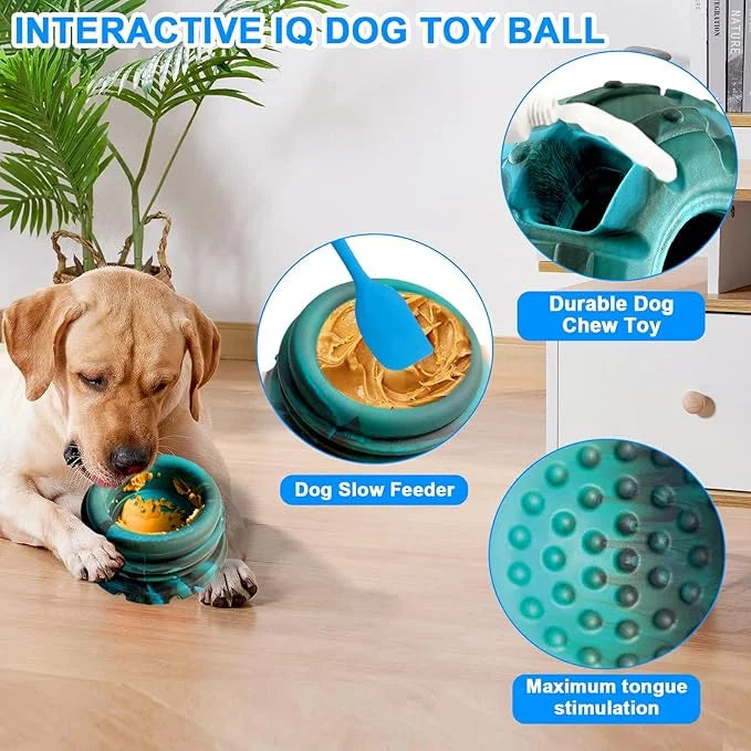 Yipetor Dog Toy, Frozen Treat Toy, Treat Dispensing Dog Toy, Large Chew Toy, Freezable Fillable Rubber Dog Toys, I Reduces...