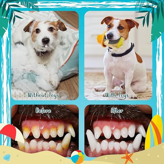 Zeaxuie 9 Pack Luxury Puppy Toys for Teething Small Dogs, Dog Toys with Cute Squeaky Puppy Chew Toys, Treat Ball and More ...