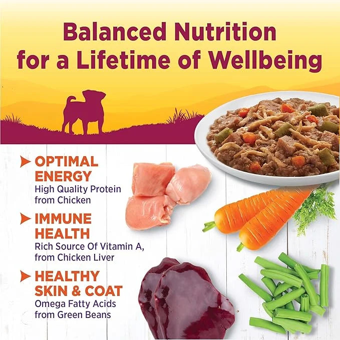 Wellness Petite Entrées Shredded Medley With Tender Chicken, Turkey, Carrots & Green Beans, 3-Ounce Cup (Pack of 12) - Pro...