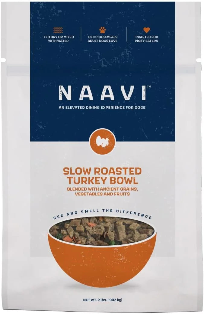 Slow Roasted Turkey Bowl with Ancient Grains, Vegetables & Fruits, Premium Dog Food Topper for Adult Dogs - 2lb - Product ...