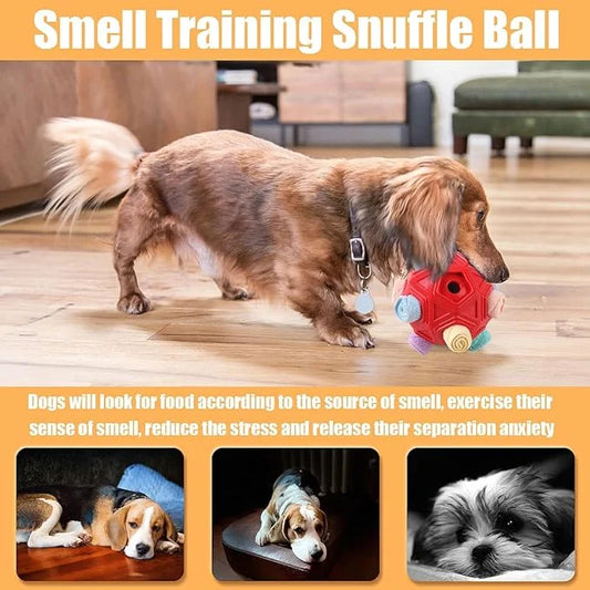 Dog Snuffle Ball-Interactive Puzzle Dog Toys Encourage Natural Foraging Skills Slow Feeder for Training and Stress Relief,...