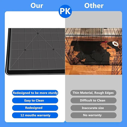 Dog Crate Tray 41" - ChewProof Replacement Pan, Easy to Clean, Easy to Assemble,Ideal for Potty Training - Perfect for Pet...