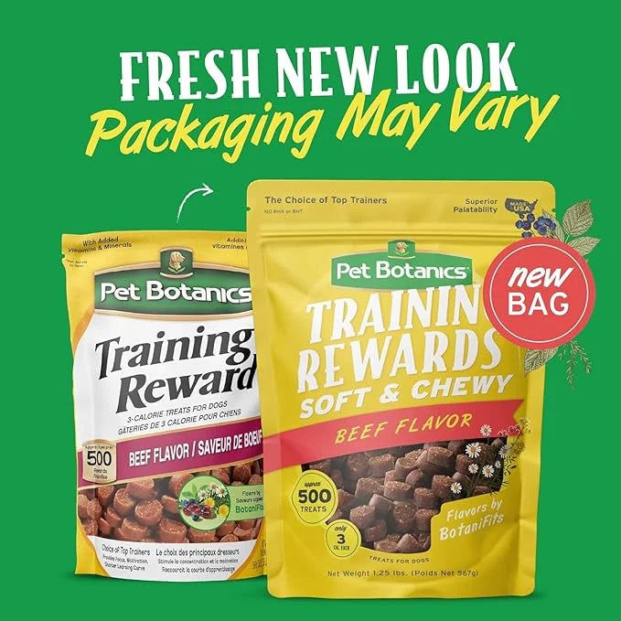 (3 Packs) Training Rewards Treats for Dogs, Speeds Up Learning Curve, No BHA, BHT, Ethoxyquin, Bacon, Beef, Chicken, 20 oz...