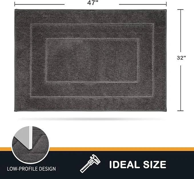 PURRUGS Dirt Trapper Door Mat 32" x 47.5", Non-Slip/Skid Machine Washable Entryway Rug, Dog Door Mat, Super Absorbent Welc...