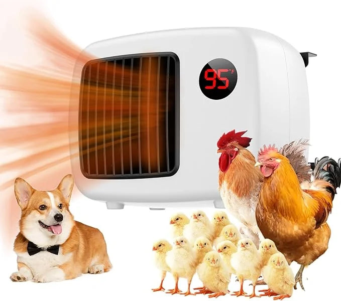 Unique Design 600W/300W Dog House Heater with Thermostat for Outside Winter Insulated House 6 Ft Anti Chew Cord, Safe Heat...