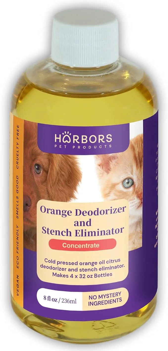 Harbor's Orange Deodorizer and Pet Stench Eliminator. Removes Dog & Cat Urine. Cleans Rugs, Furniture, and Mattresses with...