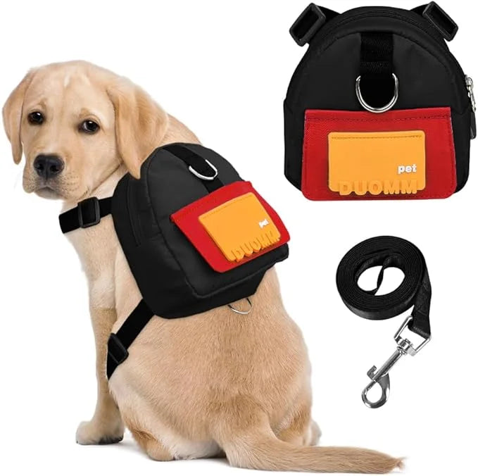 Dog Backpack for Small Dogs to Wear,Cute Pet Puppy Harness Backpacks with Leash Adjustable Dog Self Carrier Bag for Travel...