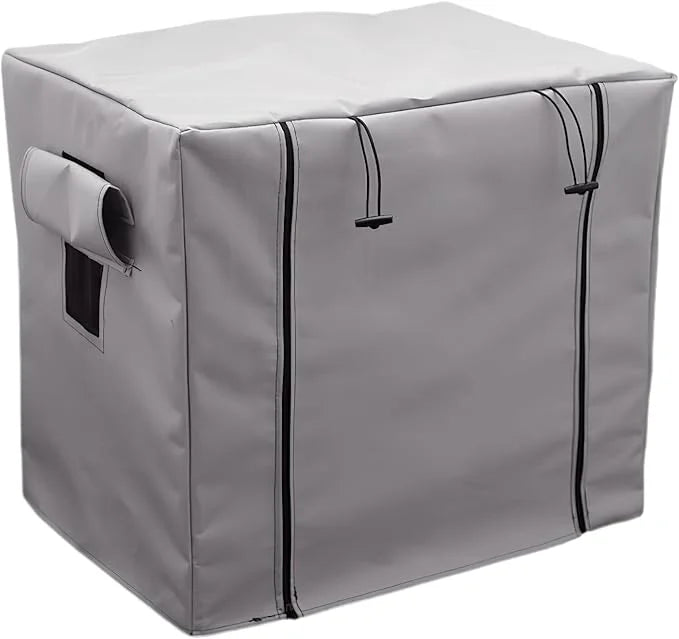 Dog Crate Cover Waterpoof Grey Pet Kennel Covers for Puppy Cat Indoor Outdoor Fit for 1 Door Wire Crate, 27.56x19.69x23.62...