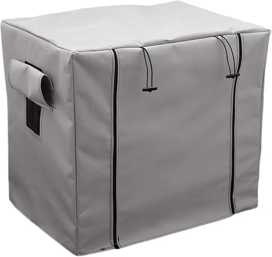 Dog Crate Cover Waterpoof Grey Pet Kennel Covers for Puppy Cat Indoor Outdoor Fit for 1 Door Wire Crate, 27.56x19.69x23.62...