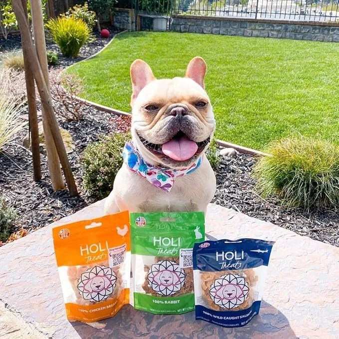 HOLI Freeze Dried Rabbit Treats for Dogs- All Natural Healthy Dog Treats, 100% Made in USA - Single Ingredient - Human Gra...