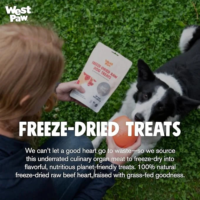 WEST PAW Freeze-Dried Raw All Natural Dog Treats, Single Ingredient, Humanely Raised and Sustainably Sourced, Made in USA,...