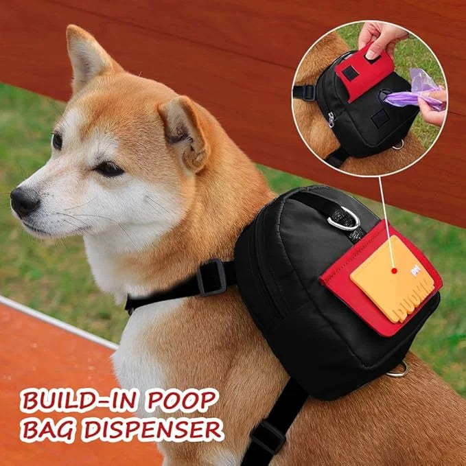 Dog Backpack for Small Dogs to Wear,Cute Pet Puppy Harness Backpacks with Leash Adjustable Dog Self Carrier Bag for Travel...