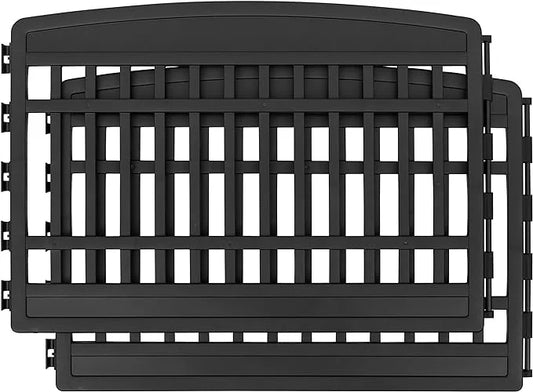 IRIS USA 24" 2-Panel Add-On Panels, Pet Dog Puppy Playpen, Foldable, Customizable, Black - Product Image