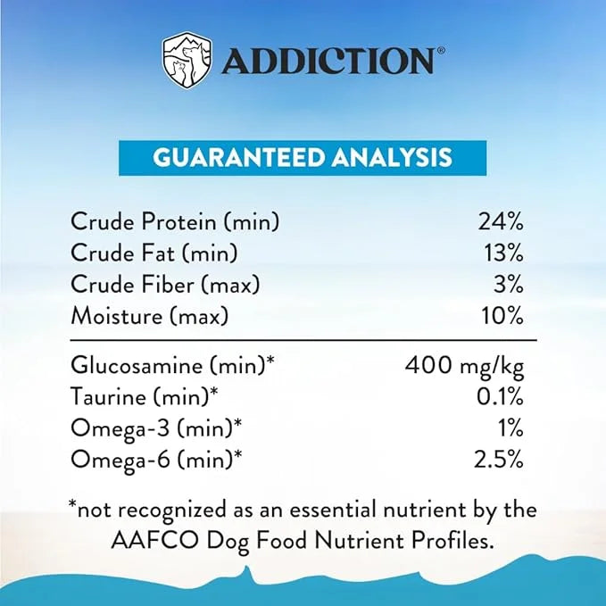 Addiction Salmon Bleu Grain-Free Dry Dog Food Formula - New Zealand King Salmon, Probiotic-Rich Fruits & Vegetables, Fish ...