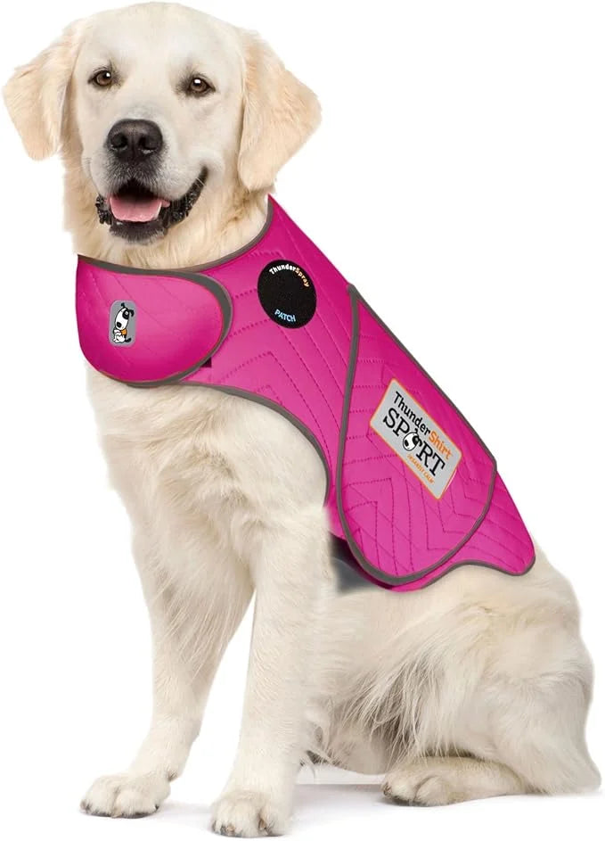 ThunderShirt for Dogs, X Large, Fuchsia Sport - Dog Anxiety Relief Calming Vest - Product Image