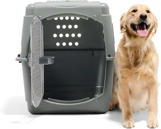 Petmate Sky Kennel - For Air and Travel, Airline Approved Dog Crate for Pets up 70-90 lbs, Heavy Duty Dog Kennel, Made in ...