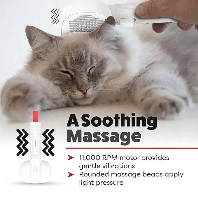 BARFI Pet Brush - Self-Cleaning Pet, Cat, Dog Shedding Brush - Multi-Functional Grooming Tool with Negative Ion Technology...