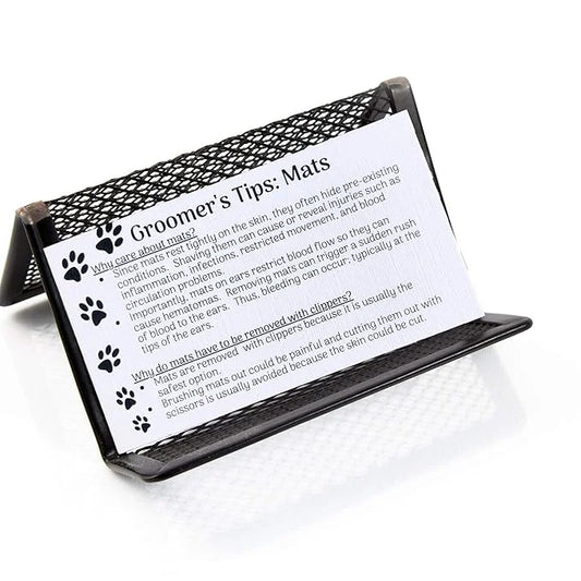 Dog Groomer Matted Fur and Dog Brushing Care Cards (100 pack, 3.5" X 2") Addresses hematomas, mats, combing, and shaving m...