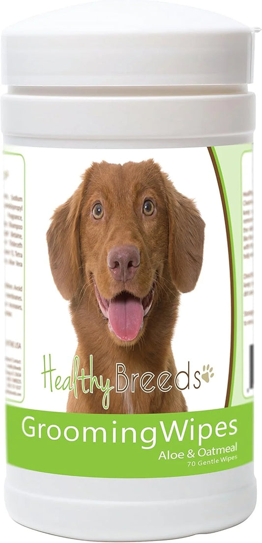 Healthy Breeds Nova Scotia Duck Tolling Retriever Grooming Wipes 70 Count - Product Image