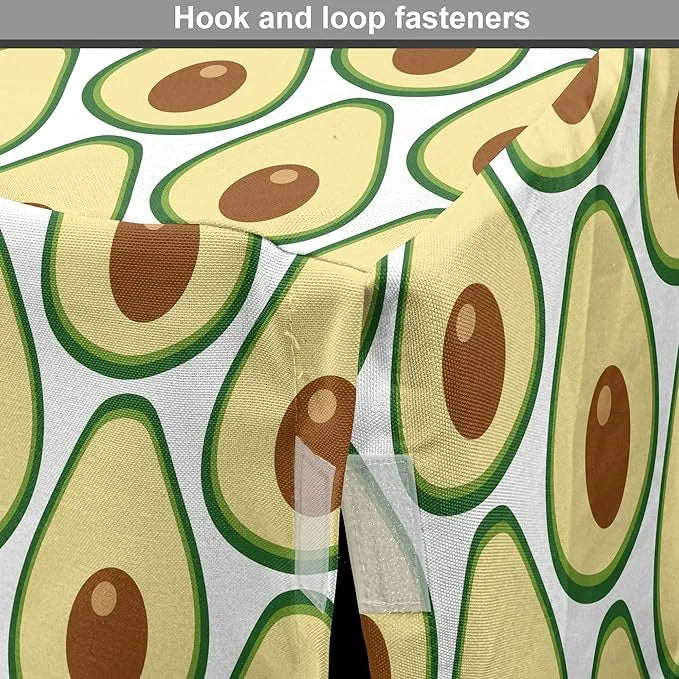 Lunarable Fruit Dog Crate Cover, Halved Avocado Slice Motifs Vegetable Food Natural Art, Easy to Use Pet Kennel Cover for ...