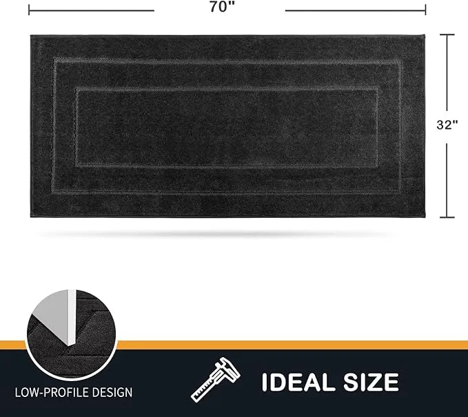 PURRUGS Dirt Trapper Door Mat 32" x 70", Non-Slip/Skid Machine Washable Entryway Rug, Dog Door Mat, Super Absorbent Welcom...