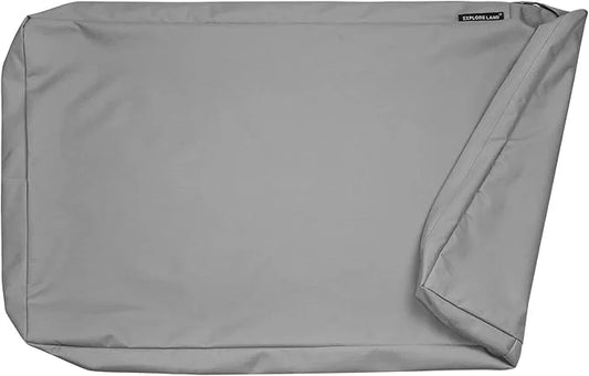 Explore Land 48 inch Gray Dog Crate Cover Bundle with 46 inch Dog Bed Cover - Product Image