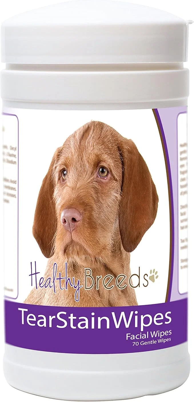 Healthy Breeds Wirehaired Vizsla Tear Stain Wipes 70 Count - Product Image
