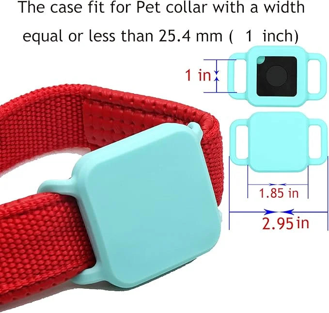 [2 Pack] Dog Cat Party Supplies Compatible for Tile Pro,Tile Case for Tile Pro Tracking,Anti-Loss Cat Collar Attachment,Si...
