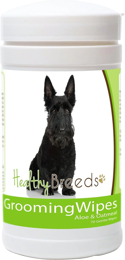 Healthy Breeds Scottish Terrier Grooming Wipes 70 Count - Product Image
