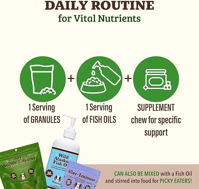 Natural Dog Company Dog Food Topper, Super Greens Dog Multivitamin Powder, Dog Vitamins and Supplements, Boost Immunity & ...
