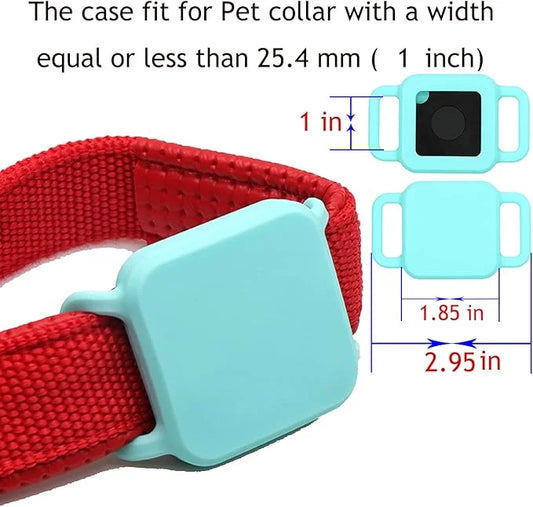 [2 Pack] Pet Cover Case for Tile Pro,Item Finder Holder for Tile Pro Tracker,Silicone Cat Collar Attachment Fit for Item F...